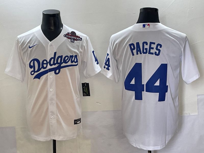 Men 2025 Los Angeles Angels #44 Pages White Game Nike MLB Jersey style 9->los angeles angels->MLB Jersey